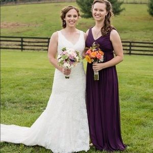 Plum Bridesmaid’s Dress